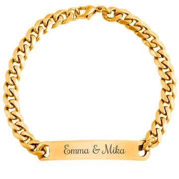 Esclava identidad con grabado - 2658