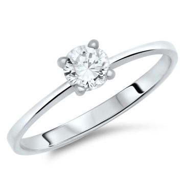 Anillo circonita plata con grabado – 1352