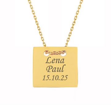 Colgante cuadrado con grabado - 1898