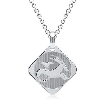 Colgante de plata signo del zodiaco Capricornio - 0918