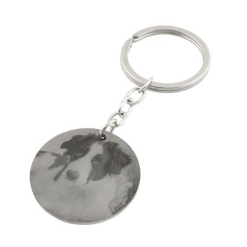 Llavero redondo con fotograbado - 1596