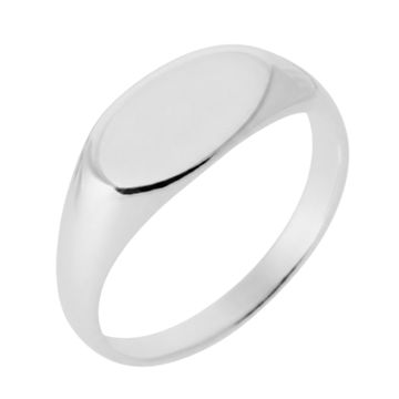 Anillo de sello de plata con grabado - 2466