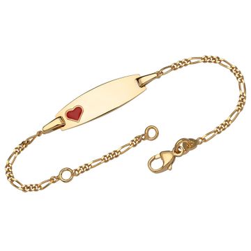 Pulsera de identificación de oro con grabado - 1241
