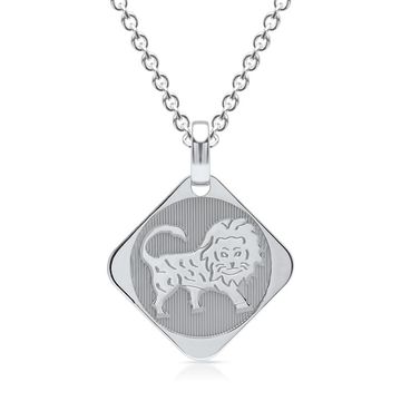 Colgante de plata signo del zodiaco Leo - 0925