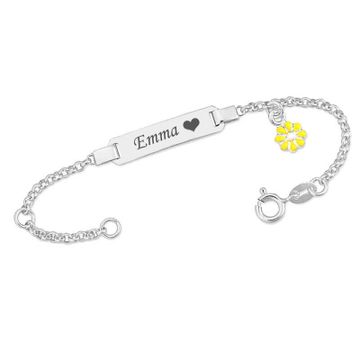 Esclava de plata con grabado - 2113 