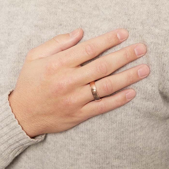 Wycian Anillos De Acero Inoxidable, Anillo Oro Rosa Bisutería Mm Sencillo Anillo De Banda Para Aniversario Cumpleaños, 7, Sin Piedras Preciosas