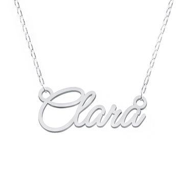 Collar con nombre de plata - 2857