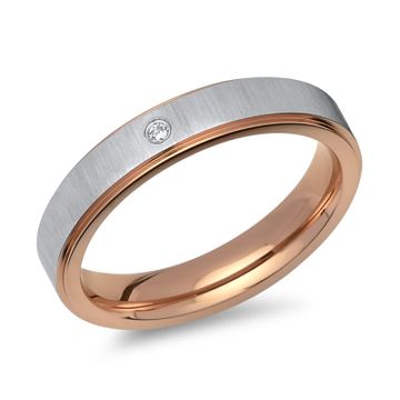 Anillo circonita con grabado - 1446