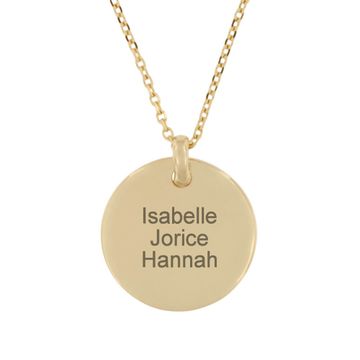 Colgante de oro chapado tres micrones - 2358