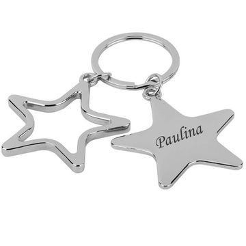 Llavero estrellas con grabado - 2154