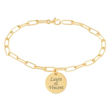 Pulsera dorado de 3 micrones - 2413