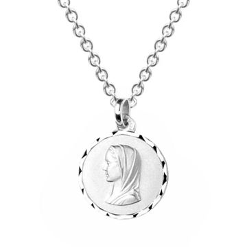 Colgante de plata Virgen Maria personalizable - 2337