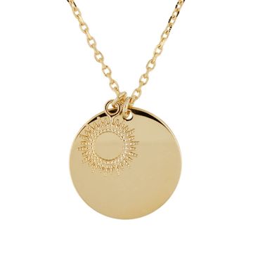 Colgante sol dorado personalizable 2342