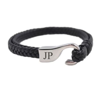 Pulsera de cuero con grabado - 1138