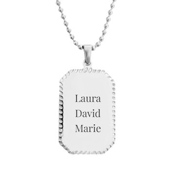 Chapa identificativa de acero inoxidable -2574