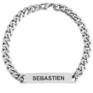 Esclava de acero inoxidable con grabado - 1888