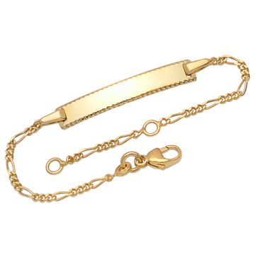 Pulsera identificativa de oro con grabado - 1243