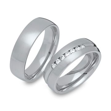 Alianzas de acero inoxidable con grabado - 1455