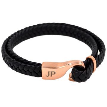 Pulsera de cuero trenzado con grabado - 2172