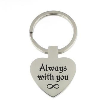 Llavero de acero inoxidable con grabado - 0598