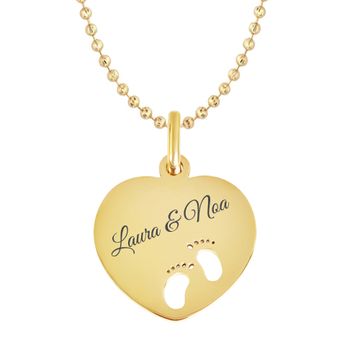 Colgante de corazón grabable - 2437