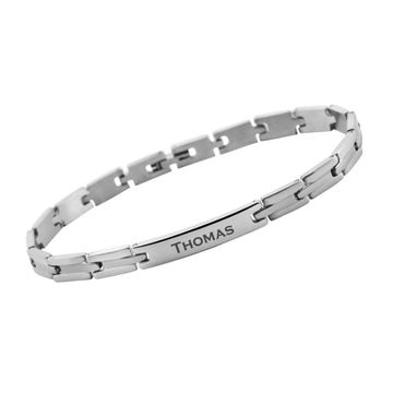 Pulsera de acero inoxidable con grabado - 2479