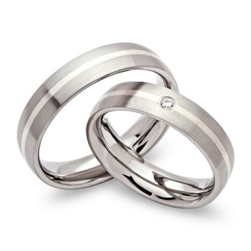 Alianzas de acero inoxidable con grabado - 0341