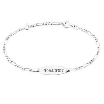 Esclava de plata con grabado - 0696