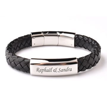 Pulsera de cuero con grabado - 1948