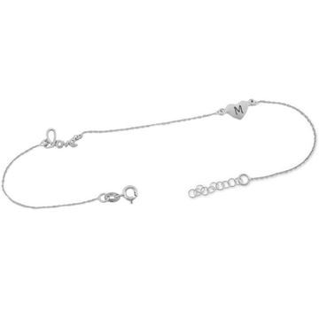 Tobillera de plata con grabado - 2444