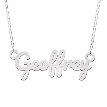 Collar con nombre de plata - 2858