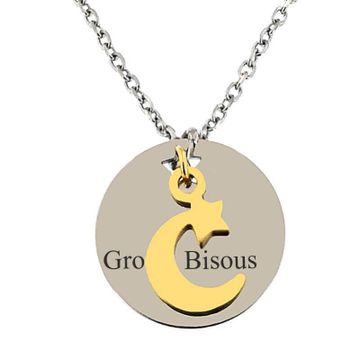 Colgante estrella fugaz con grabado - 2147