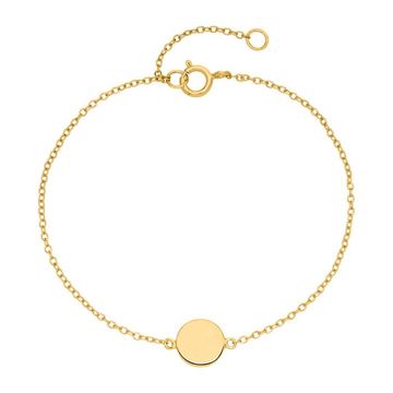 Pulsera plata dorada con grabado - 2290 