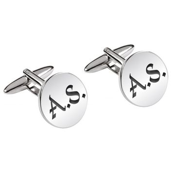 Gemelos redondos con grabado - 2522