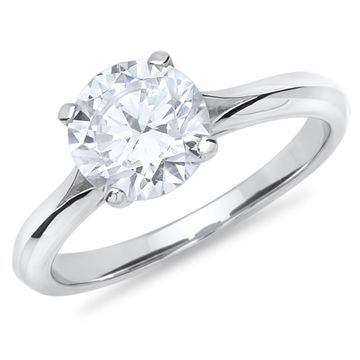 Anillo circonita plata con grabado - 1387