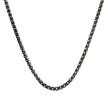 Cadena veneciana de acero inoxidable negro 2mm - 2606