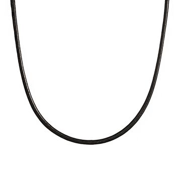 Cadena de cuero negro 1,75mm - 2604