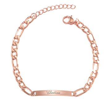 Esclava identidad rosada personalizada - 2654