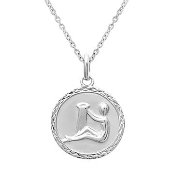 Colgante de plata signo Aquarius - 2794