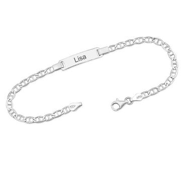 Esclava de plata con grabado - 2112