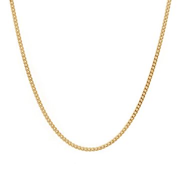 Cadena barbada acero inoxidable dorado 3mm - 2672