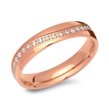 Anillo circonita con grabado - 1329