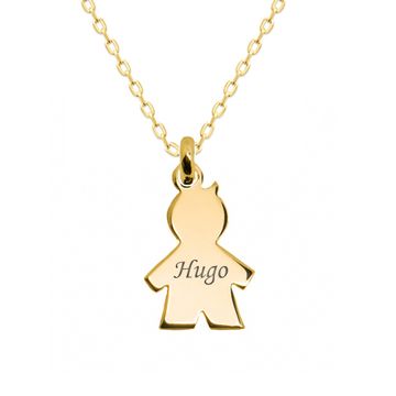 Colgante símbolo niño dorado - 2782