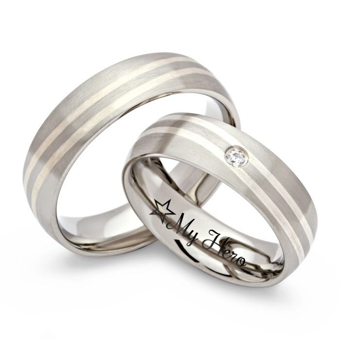 Alianzas de acero inoxidable con grabado 0330