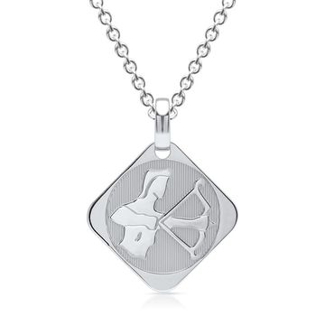Colgante de plata signo del zodiaco Sagitario 0929