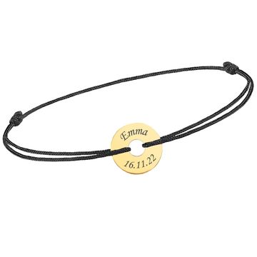 Pulsera de cordón con medallón - 2132