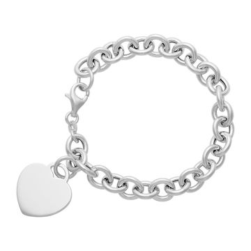 Pulsera de plata con grabado - 0222