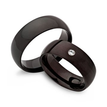 Alianzas de acero inoxidable con grabado - 0329