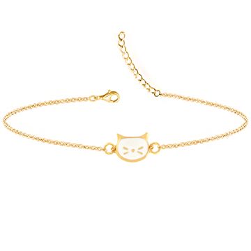 Pulsera de gato con grabado - 2424