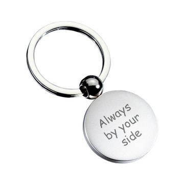 Llavero redondo de acero - 2496